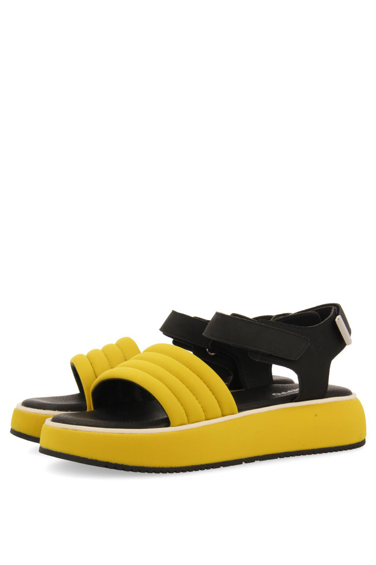 GIOSEPPO CHEVAL MUSTARD SPORTS SANDALS WITH PLATFORM